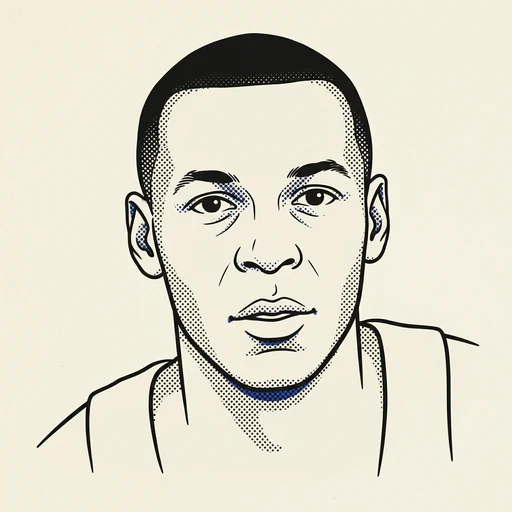 Illustrated portrait of NBA player Zelmo Beaty