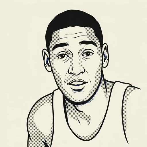 Illustrated portrait of NBA player Bob Boozer