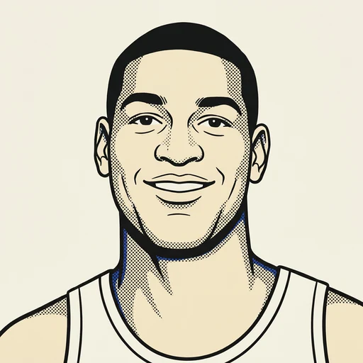 Illustrated portrait of NBA player Bill Bridges