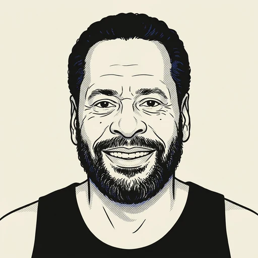 Illustrated portrait of NBA player Don Chaney