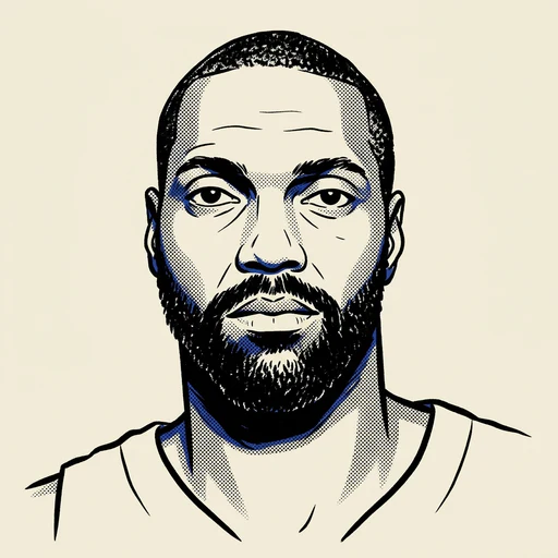 Illustrated portrait of NBA player Dale Davis
