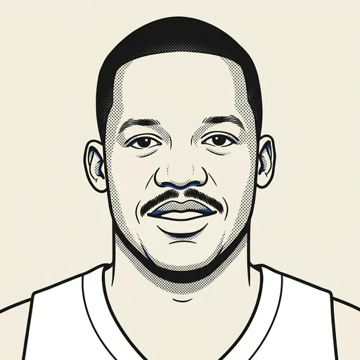 Illustrated portrait of NBA player Steve Francis