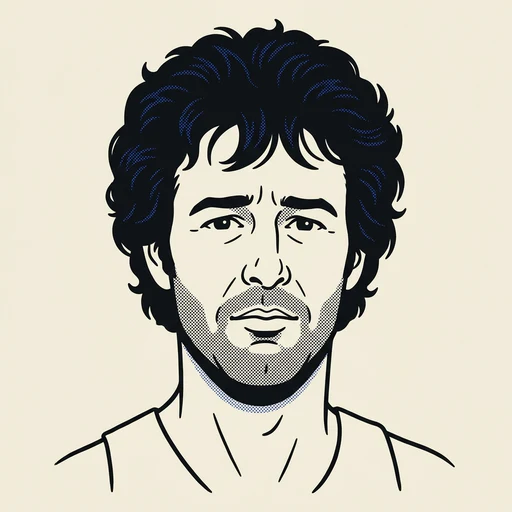 Illustrated portrait of NBA player Gail Goodrich