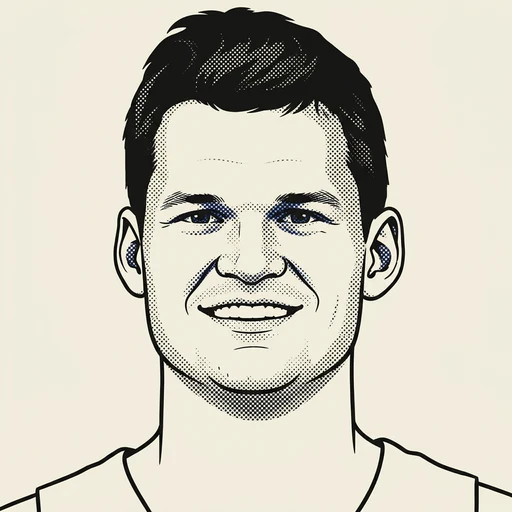 Illustrated portrait of NBA player Walker Kessler
