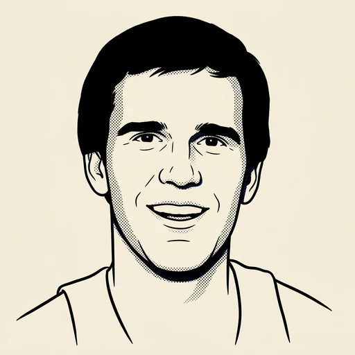 Illustrated portrait of NBA player Kyle Macy