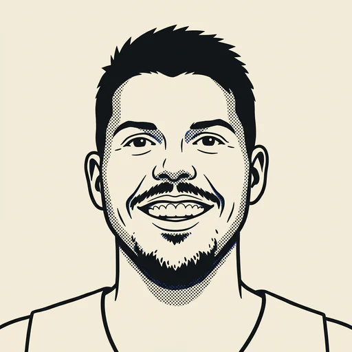 Illustrated portrait of NBA player Mike Miller