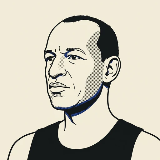 Illustrated portrait of NBA player Sonny Parker