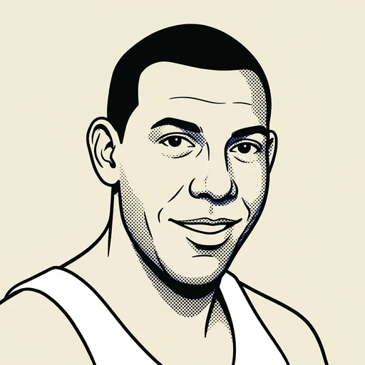 Illustrated portrait of NBA player Guy Rodgers