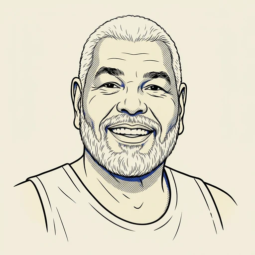 Illustrated portrait of NBA player Ray Scott