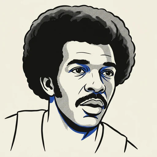 Illustrated portrait of NBA player Randy Smith