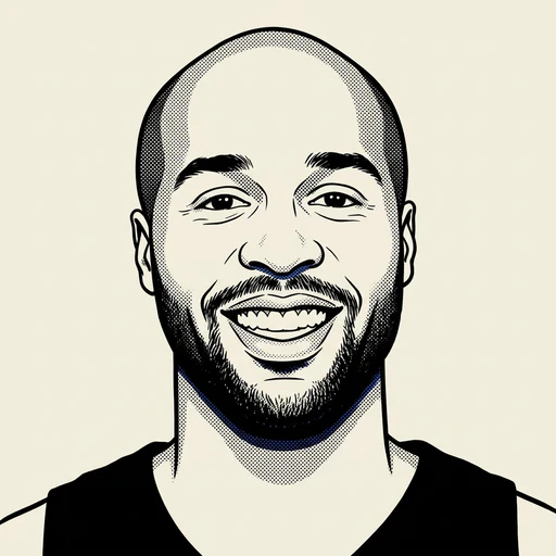 Illustrated portrait of NBA player Jamaal Tinsley