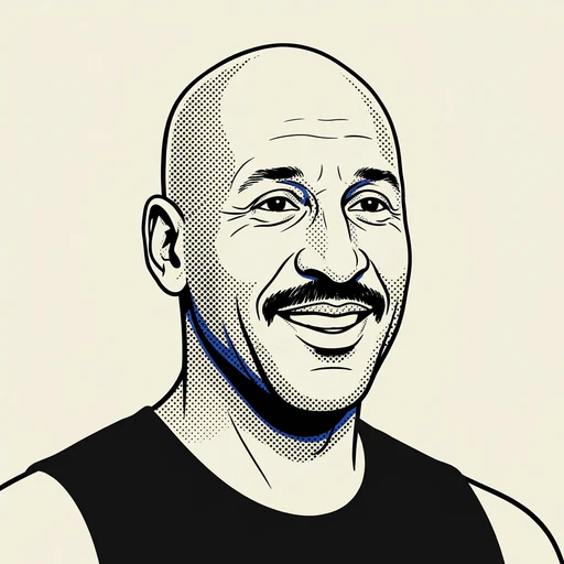 Illustrated portrait of NBA player Terry Tyler