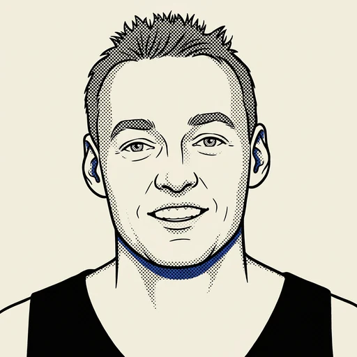 Illustrated portrait of NBA player Keith Van Horn
