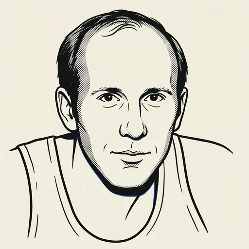 Illustrated portrait of NBA player Bob Weiss