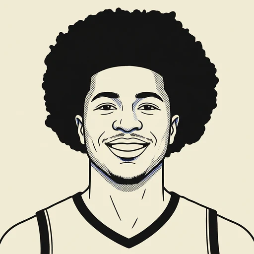 Illustrated portrait of NBA player Jaylen Wells