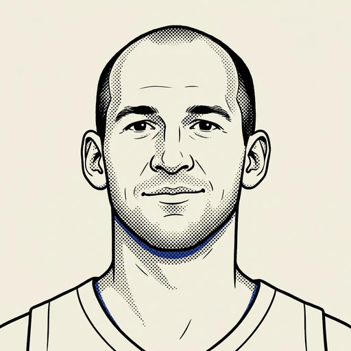 Illustrated portrait of NBA player Cody Zeller